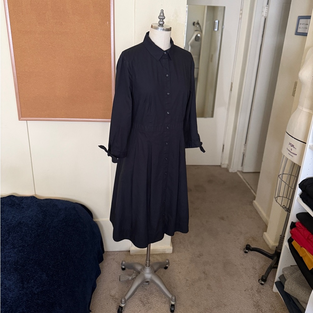 Talbots cotton shirt dress size 10